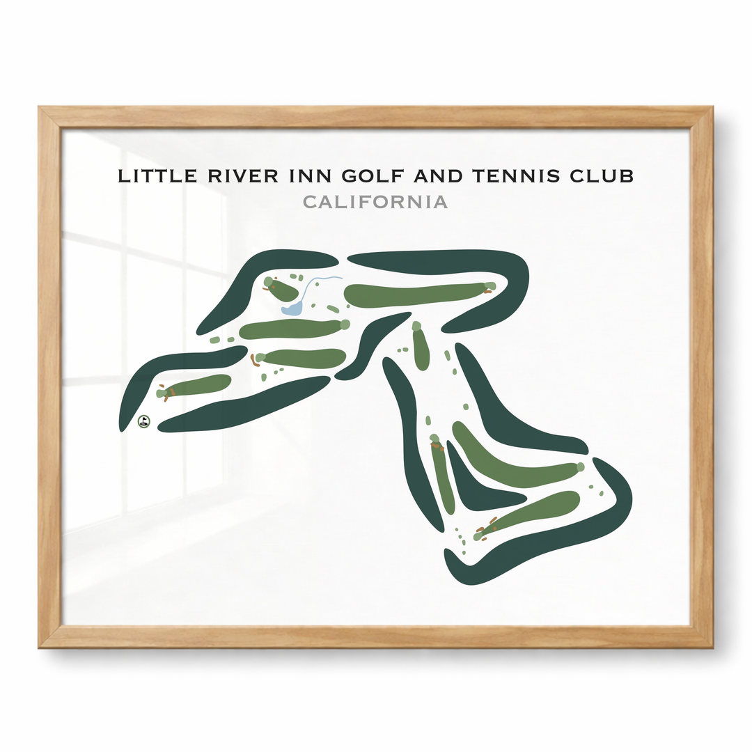 Little River Inn Golf & Tennis Club, California - Printed Golf Courses