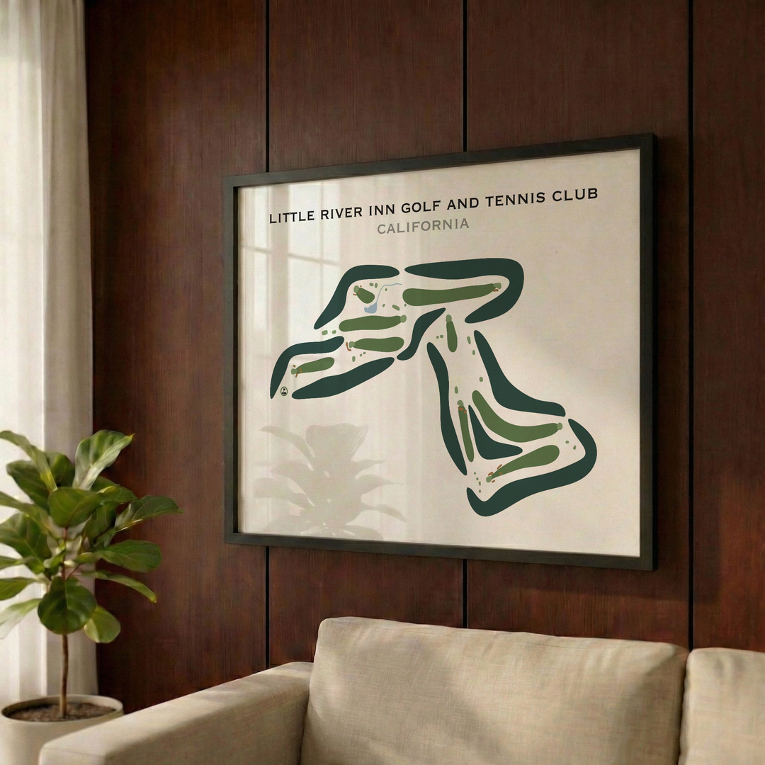Little River Inn Golf & Tennis Club, California - Printed Golf Courses