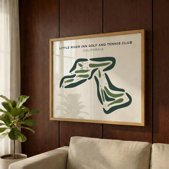 Little River Inn Golf & Tennis Club, California - Printed Golf Courses
