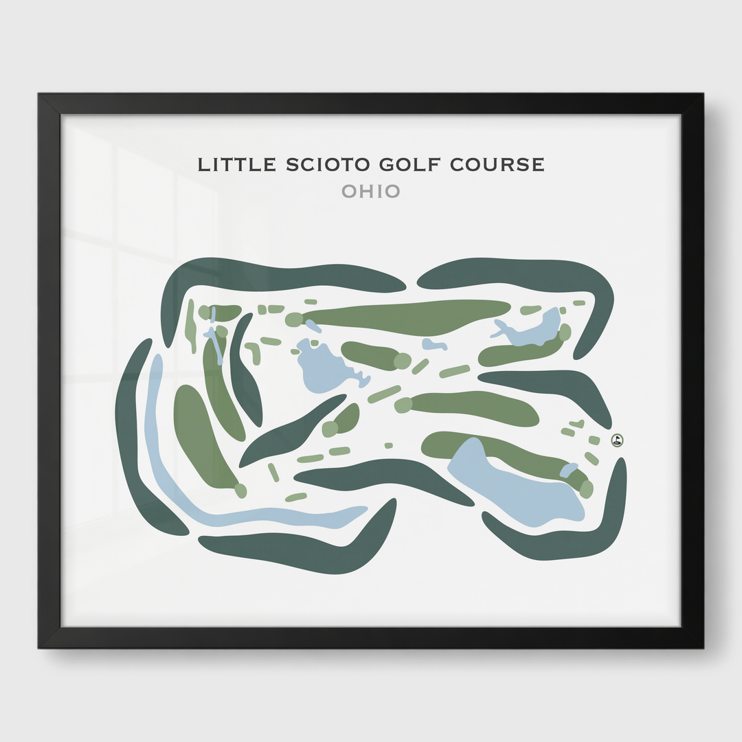Little Scioto Golf Course, Ohio - Printed Golf Courses