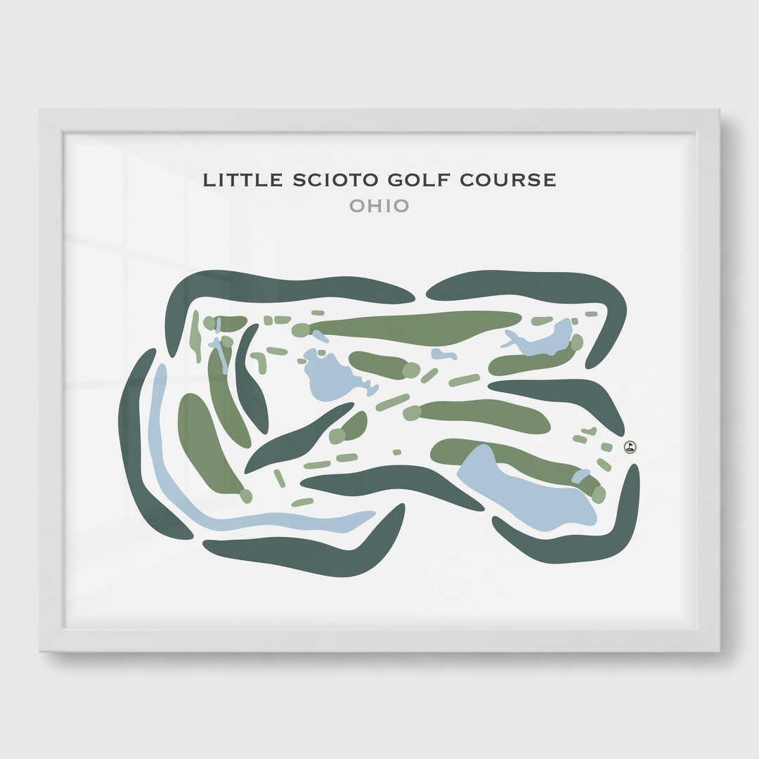 Little Scioto Golf Course, Ohio - Printed Golf Courses