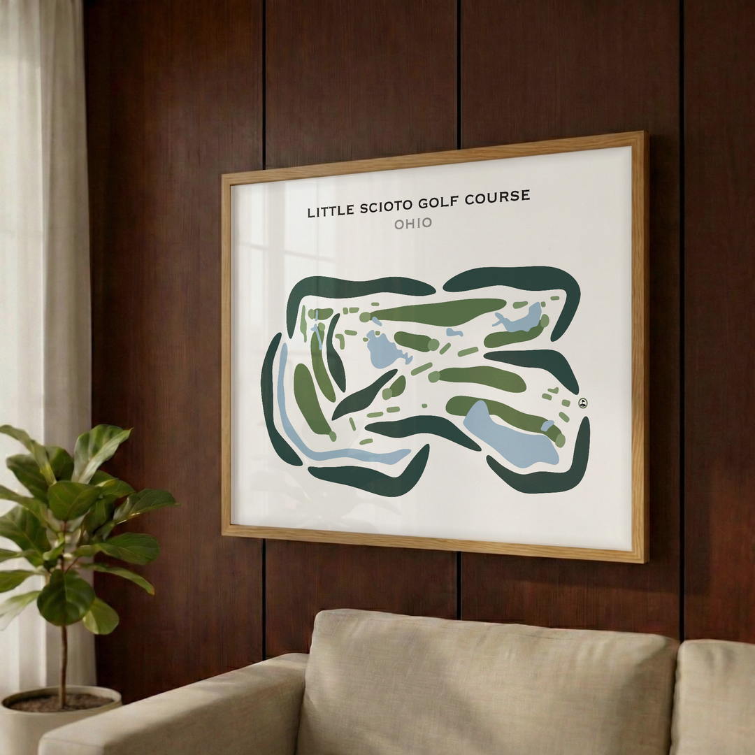 Little Scioto Golf Course, Ohio - Printed Golf Courses