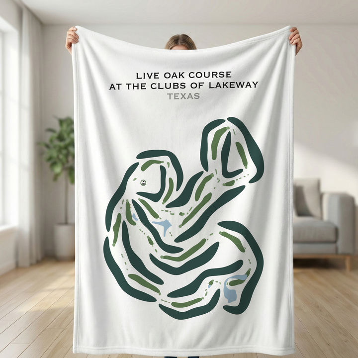 Live Oak at Clubs of Lakeway, Texas - Printed Golf Courses