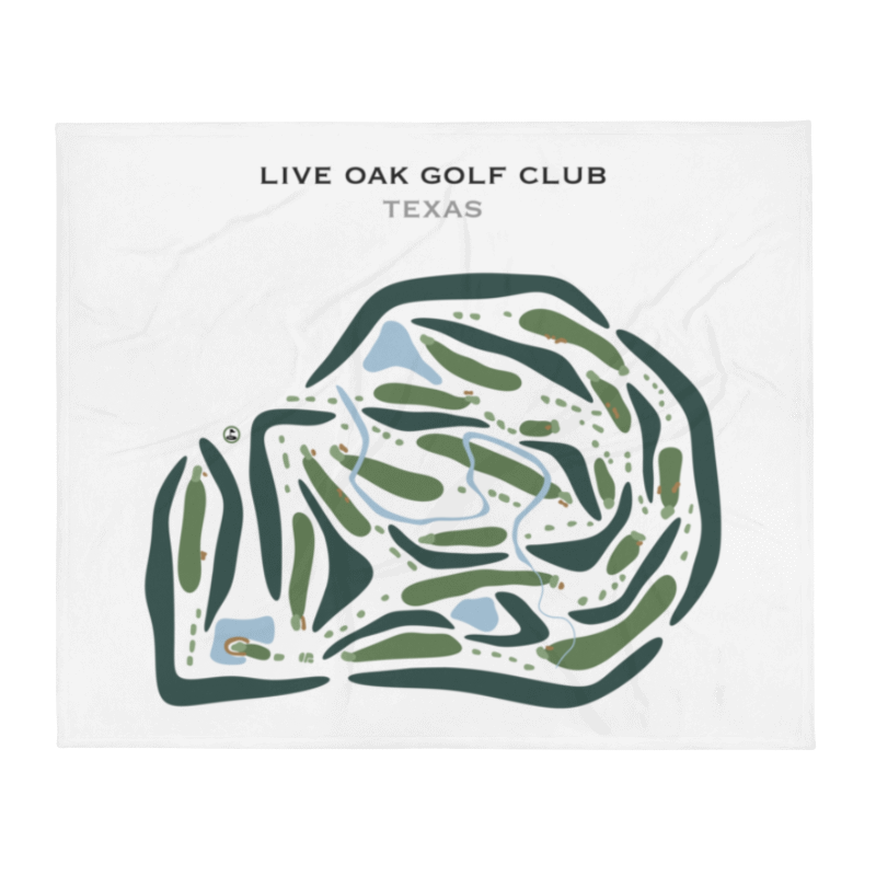 Live Oak Golf Club, Texas - Printed Golf Courses