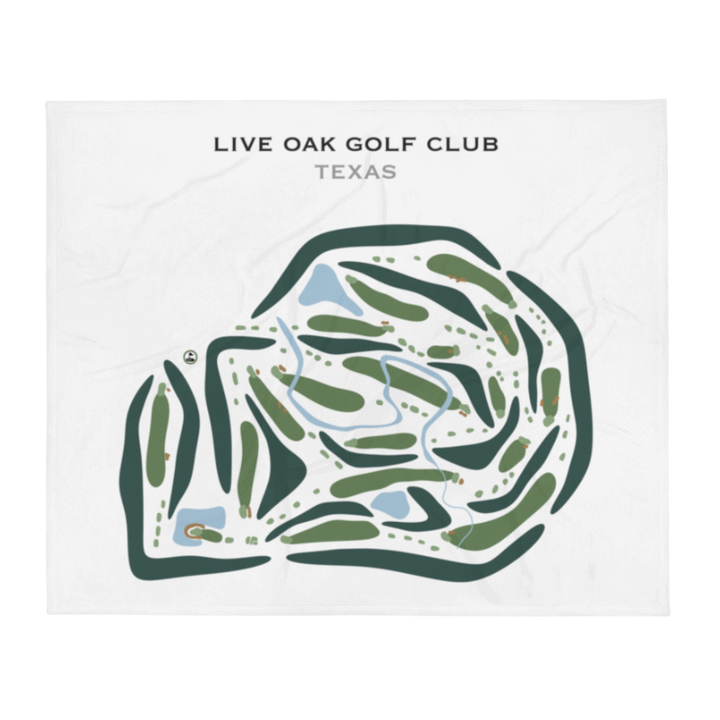 Live Oak Golf Club, Texas - Printed Golf Courses