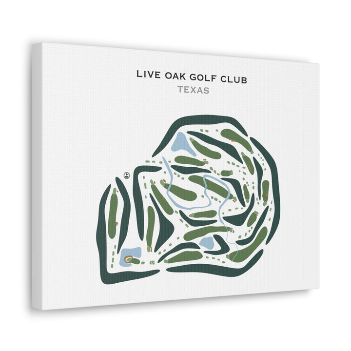 Live Oak Golf Club, Texas - Printed Golf Courses