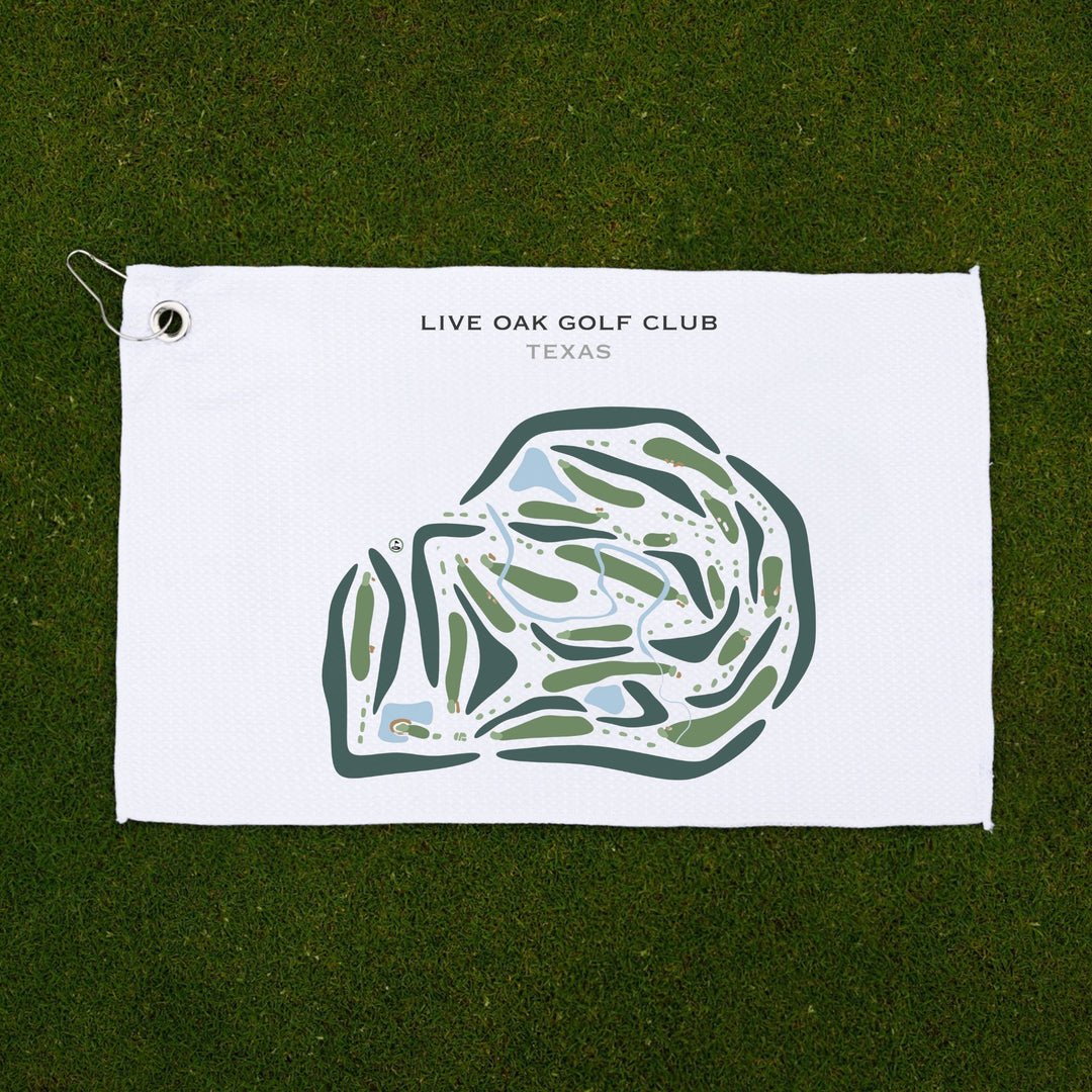 Live Oak Golf Club, Texas - Printed Golf Courses