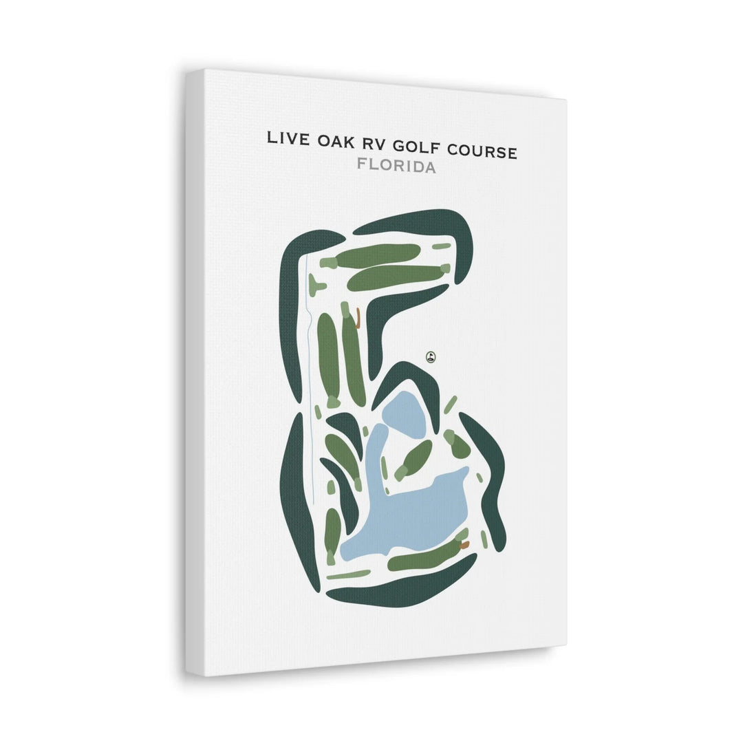 Live Oak RV Golf Course, Florida - Printed Golf Courses