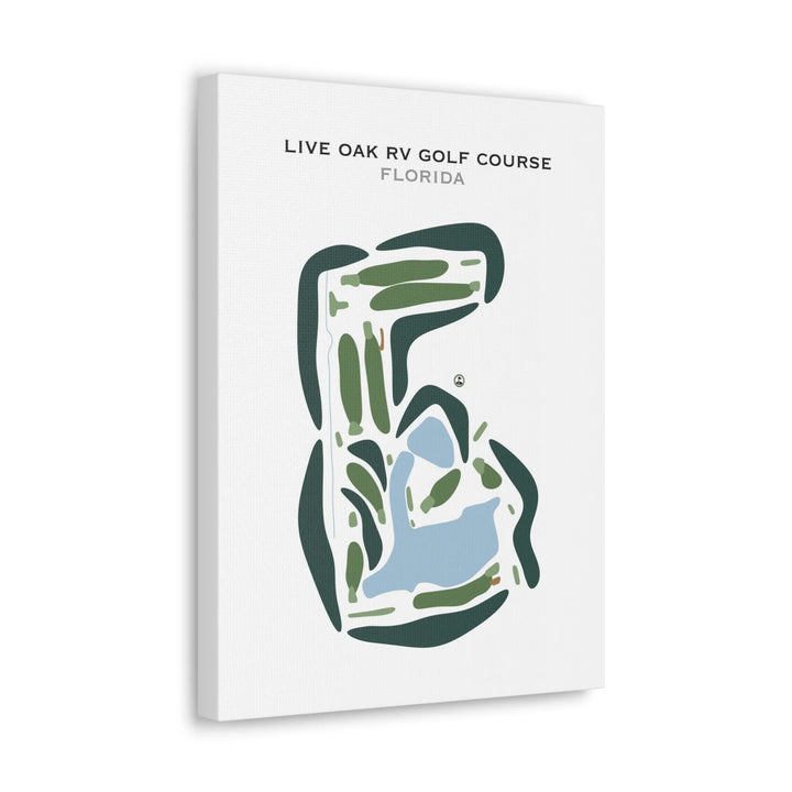 Live Oak RV Golf Course, Florida - Printed Golf Courses