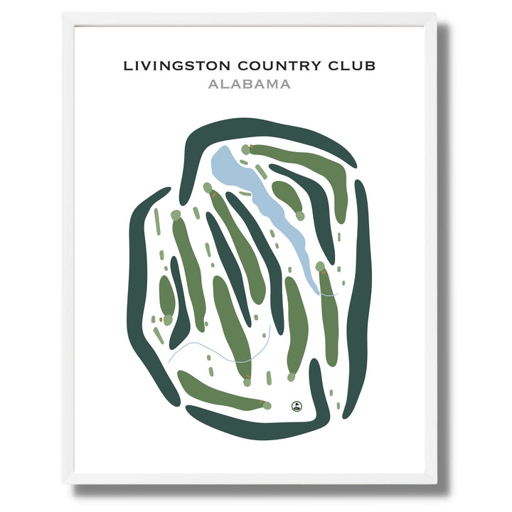 Livingston Country Club, Alabama - Printed Golf Courses