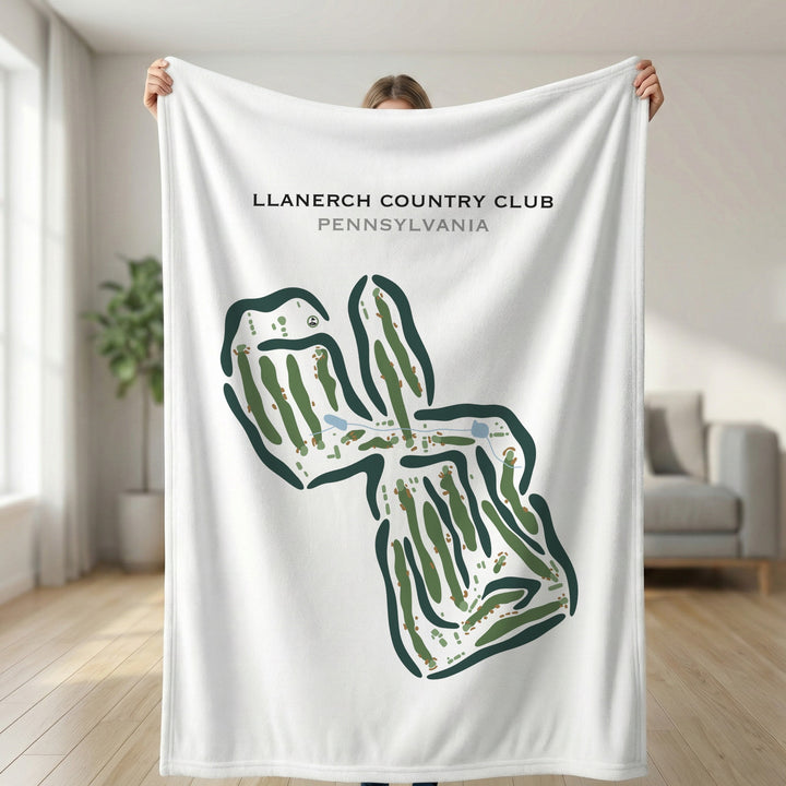 Llanerch Country Club, Pennsylvania - Printed Golf Courses