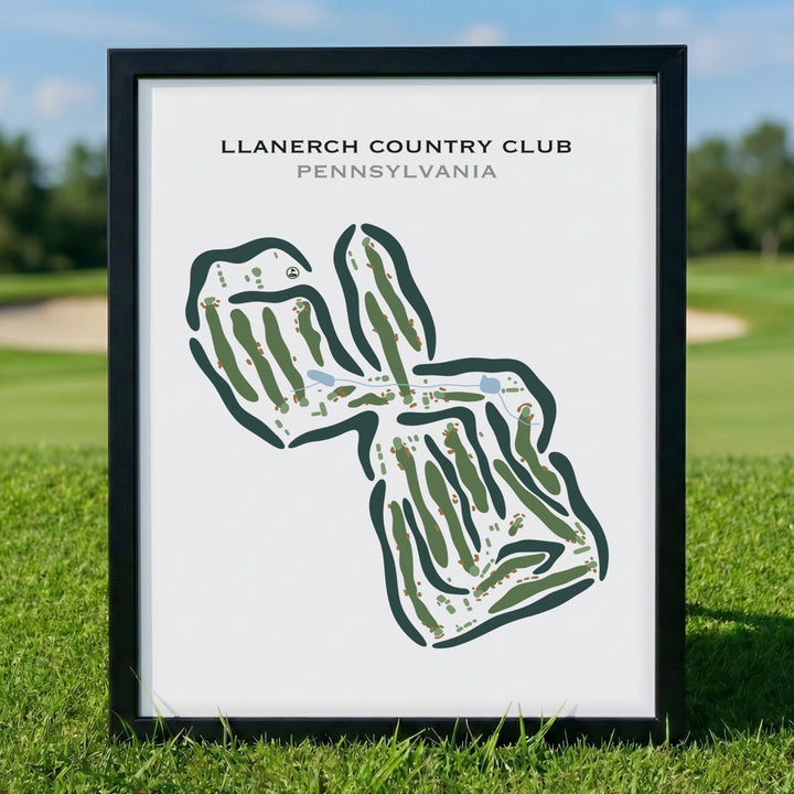 Llanerch Country Club, Pennsylvania - Printed Golf Courses