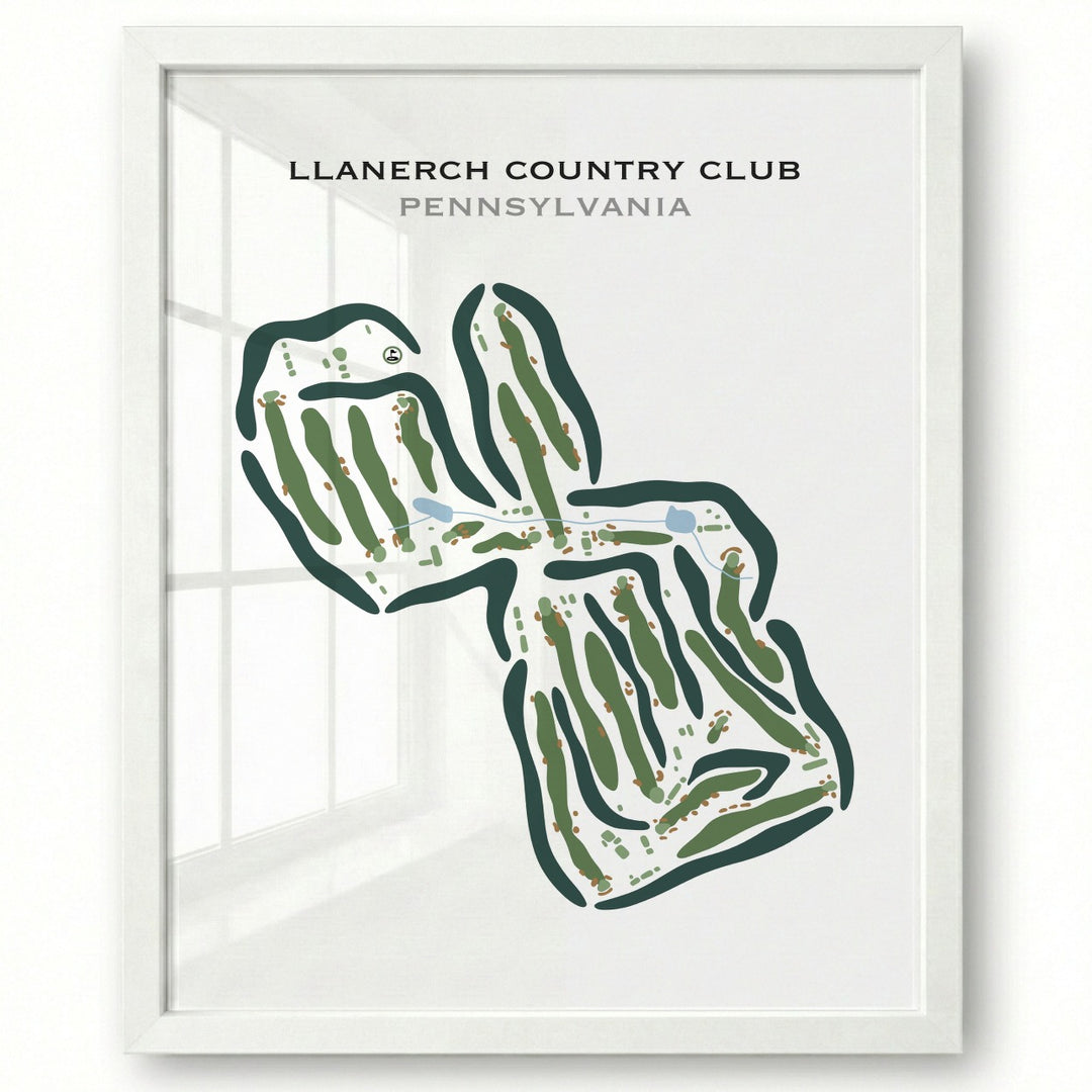 Llanerch Country Club, Pennsylvania - Printed Golf Courses