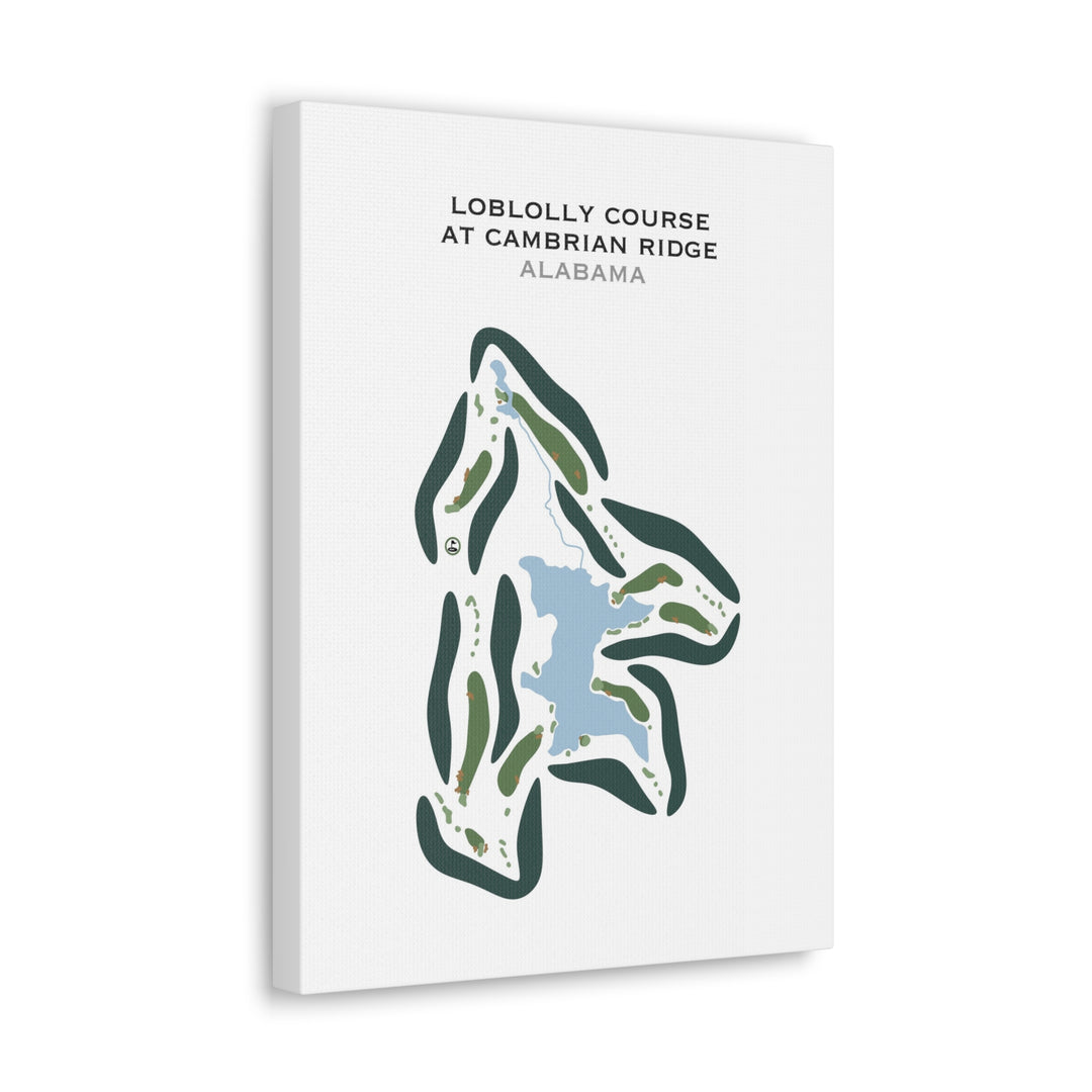 Loblolly Course at Cambrian Ridge, Alabama - Printed Golf Courses