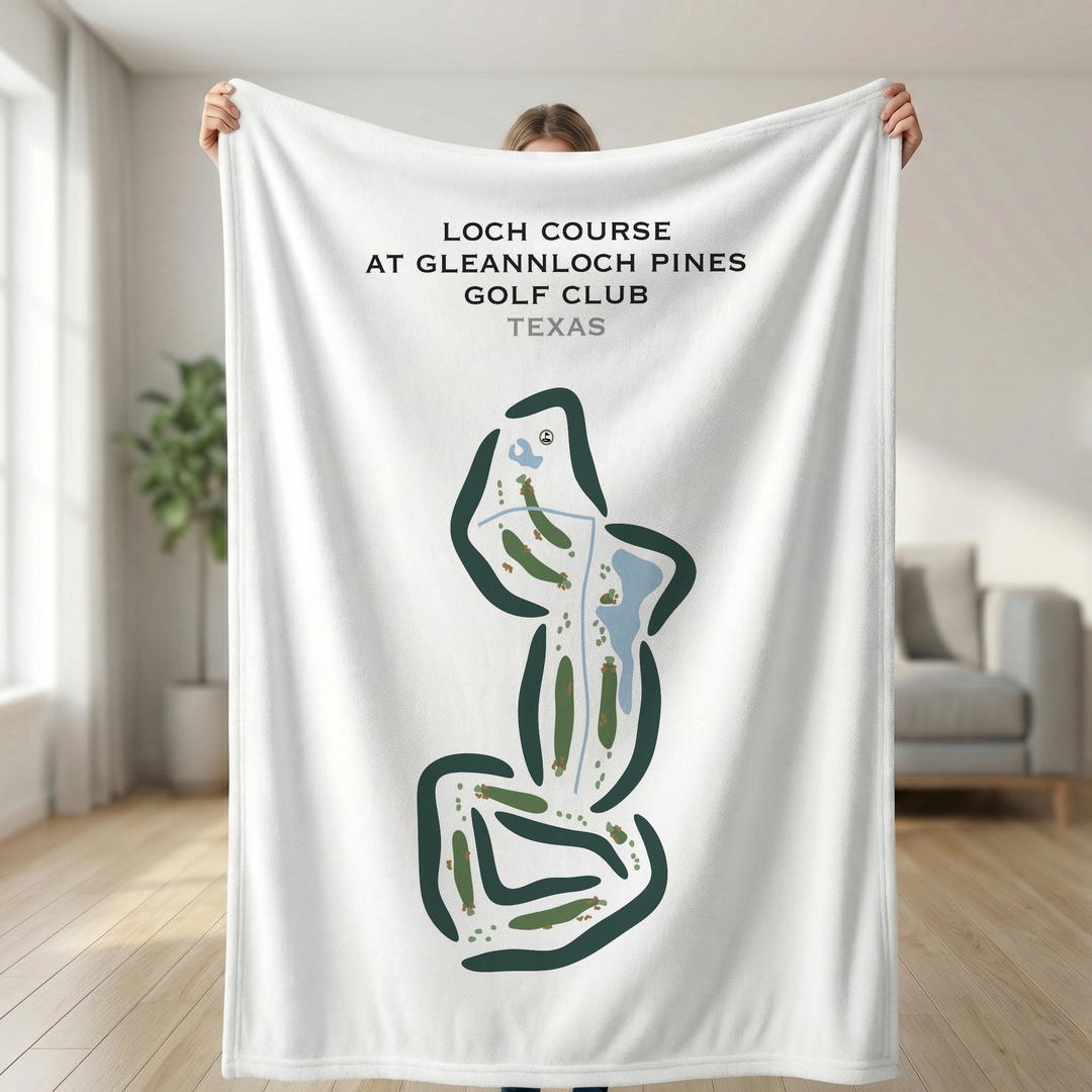 Loch Course at Gleannloch Pines Golf Club, Texas - Printed Golf Courses