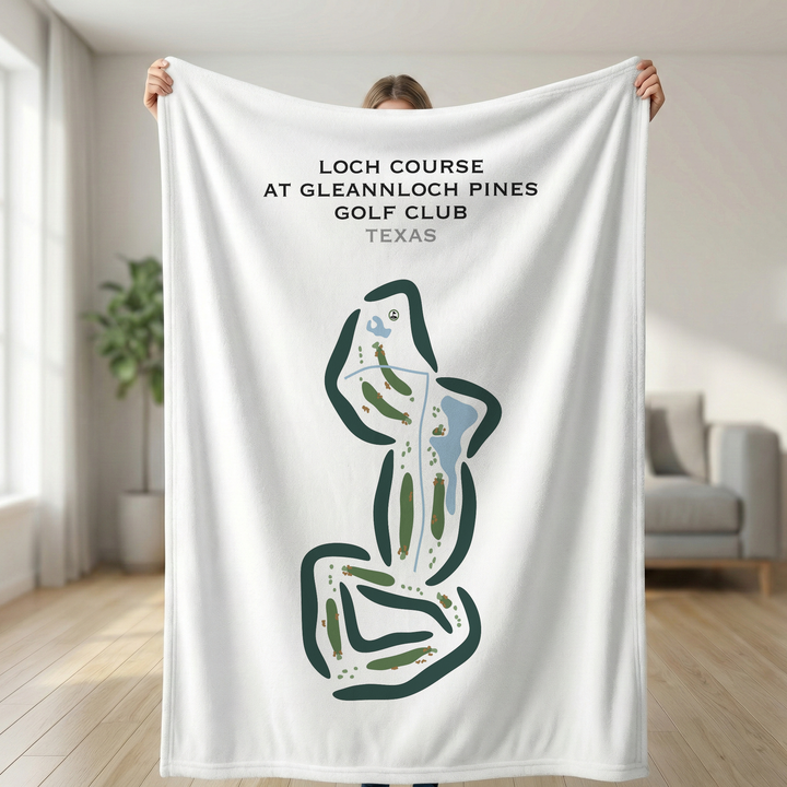 Loch Course at Gleannloch Pines Golf Club, Texas - Printed Golf Courses
