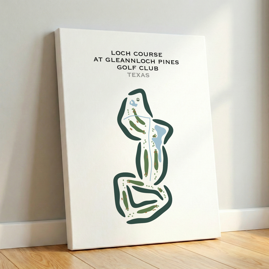 Loch Course at Gleannloch Pines Golf Club, Texas - Printed Golf Courses