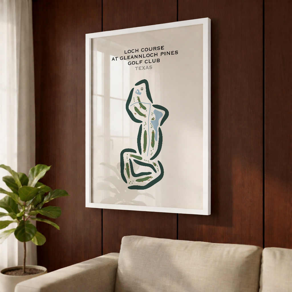 Loch Course at Gleannloch Pines Golf Club, Texas - Printed Golf Courses