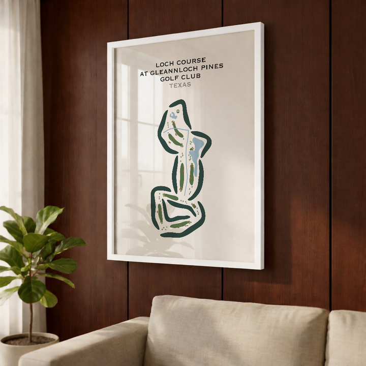 Loch Course at Gleannloch Pines Golf Club, Texas - Printed Golf Courses