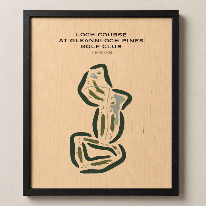 Loch Course at Gleannloch Pines Golf Club, Texas - Printed Golf Courses