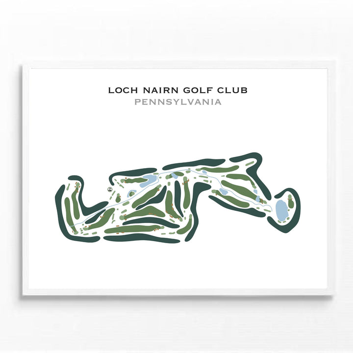 Loch Nairn Golf Club, Pennsylvania - Printed Golf Course