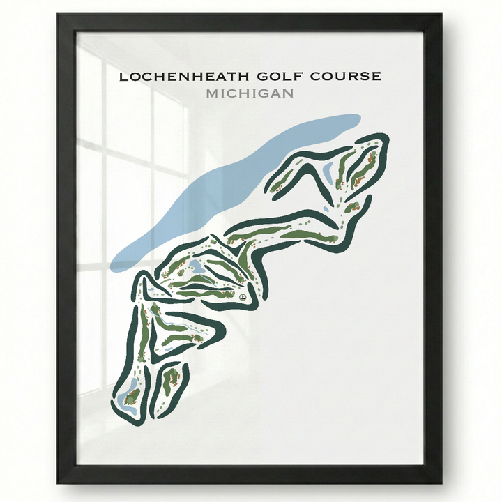 LochenHeath Golf Club, Michigan - Printed Golf Courses