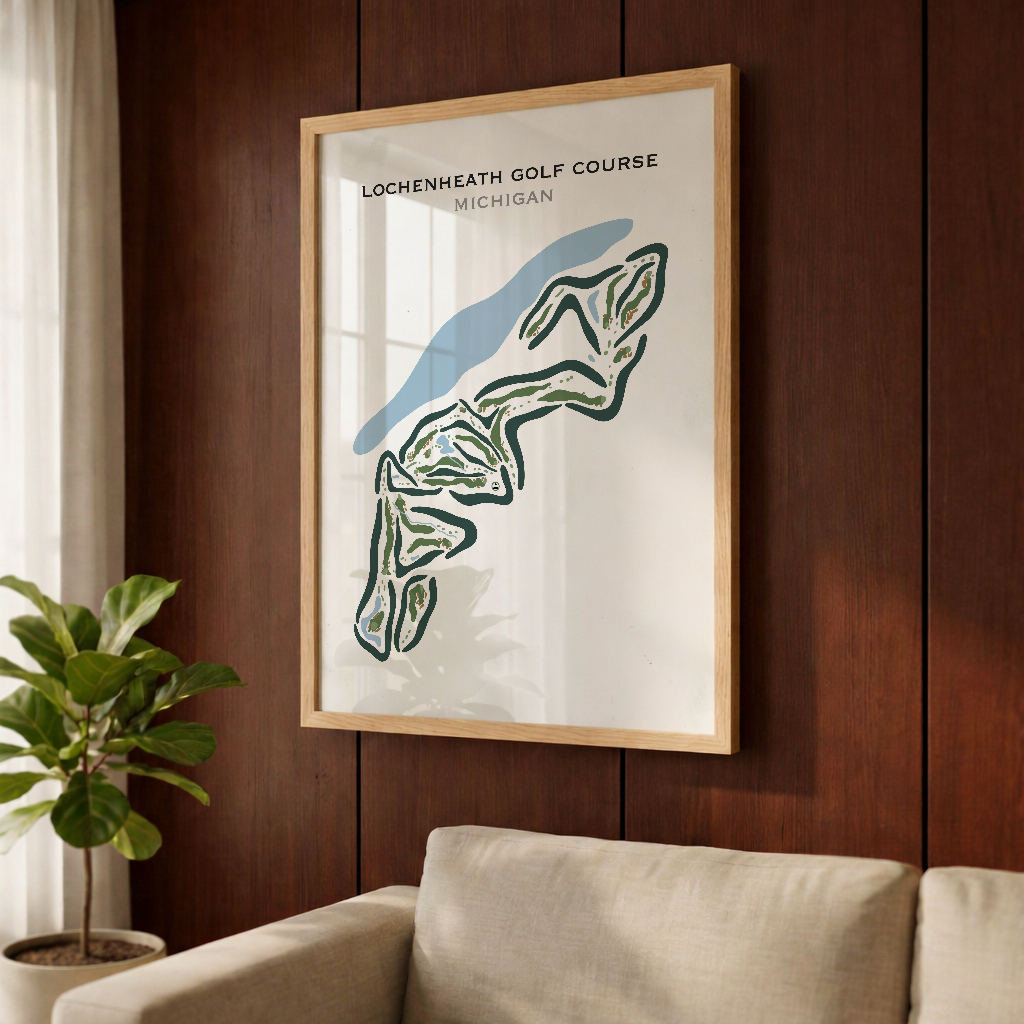 LochenHeath Golf Club, Michigan - Printed Golf Courses