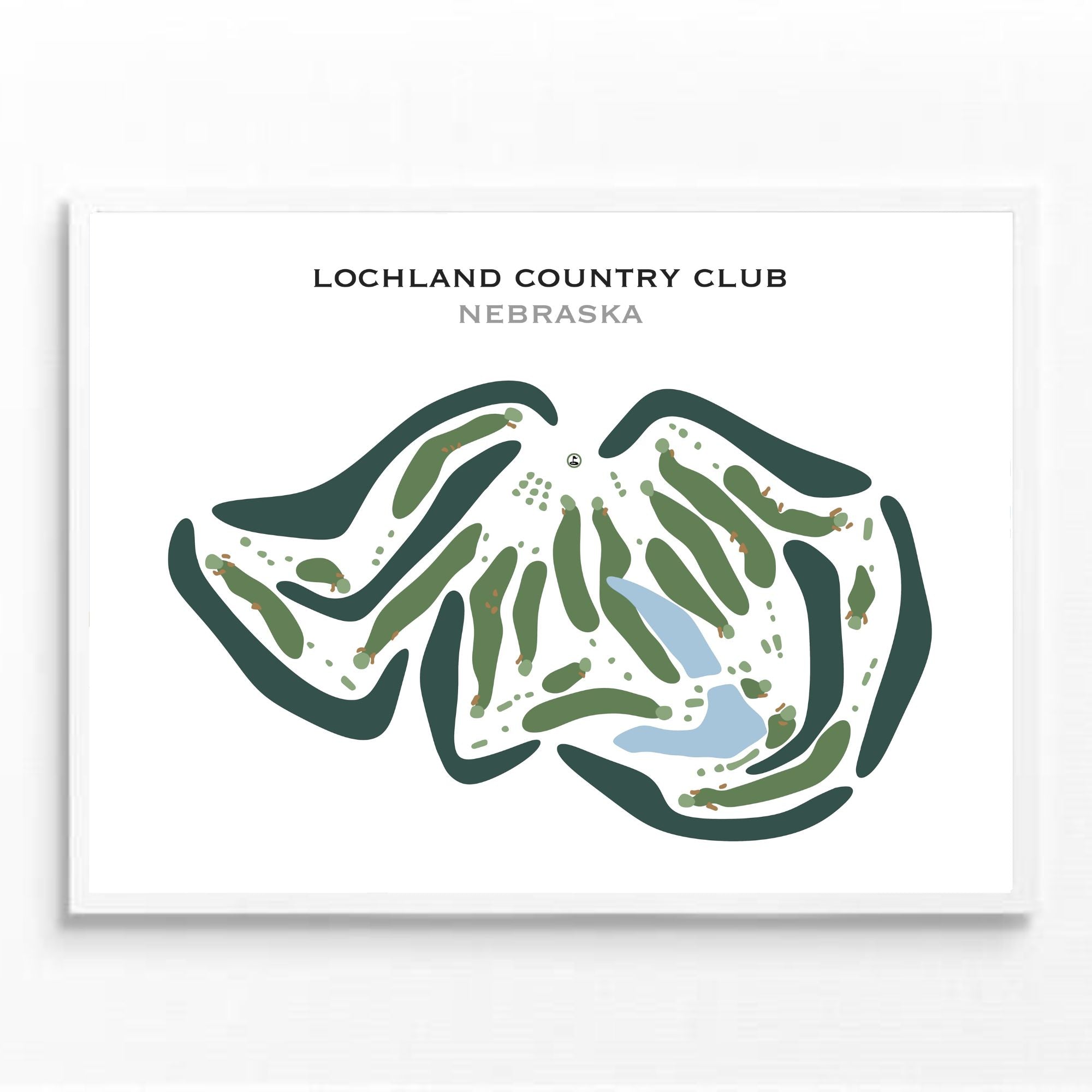 Buy the best printed golf course Lochland Country Club, Nebraska - Golf ...