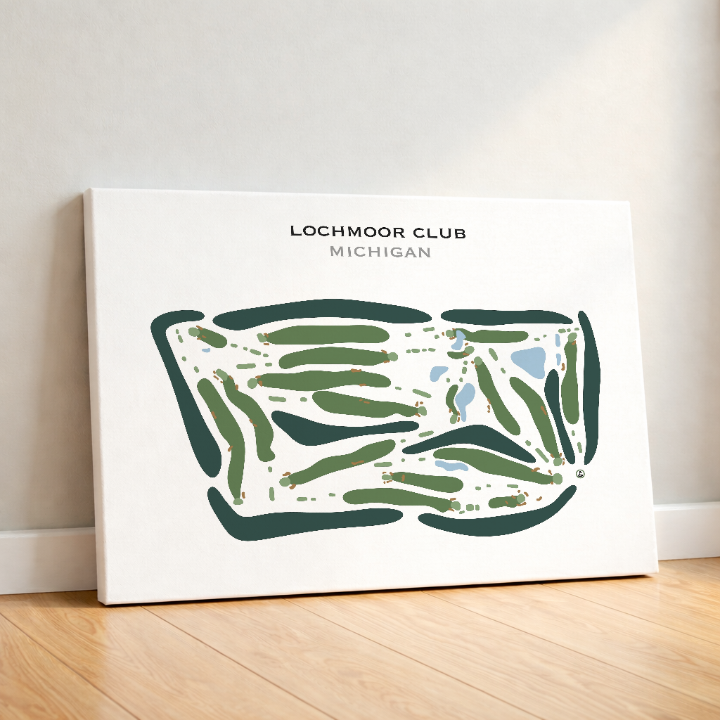 Lochmoor Club, Michigan - Printed Golf Courses