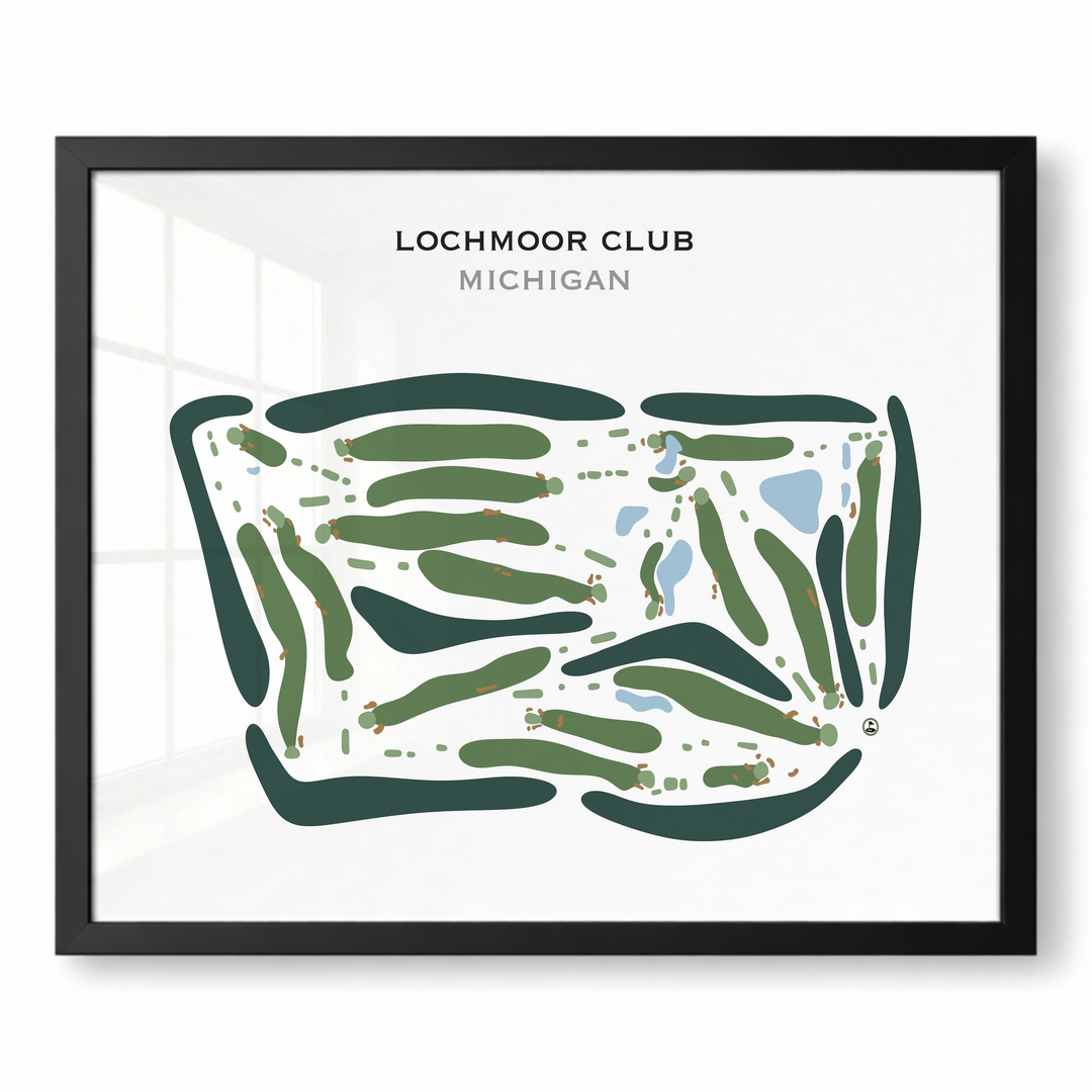 Lochmoor Club, Michigan - Printed Golf Courses
