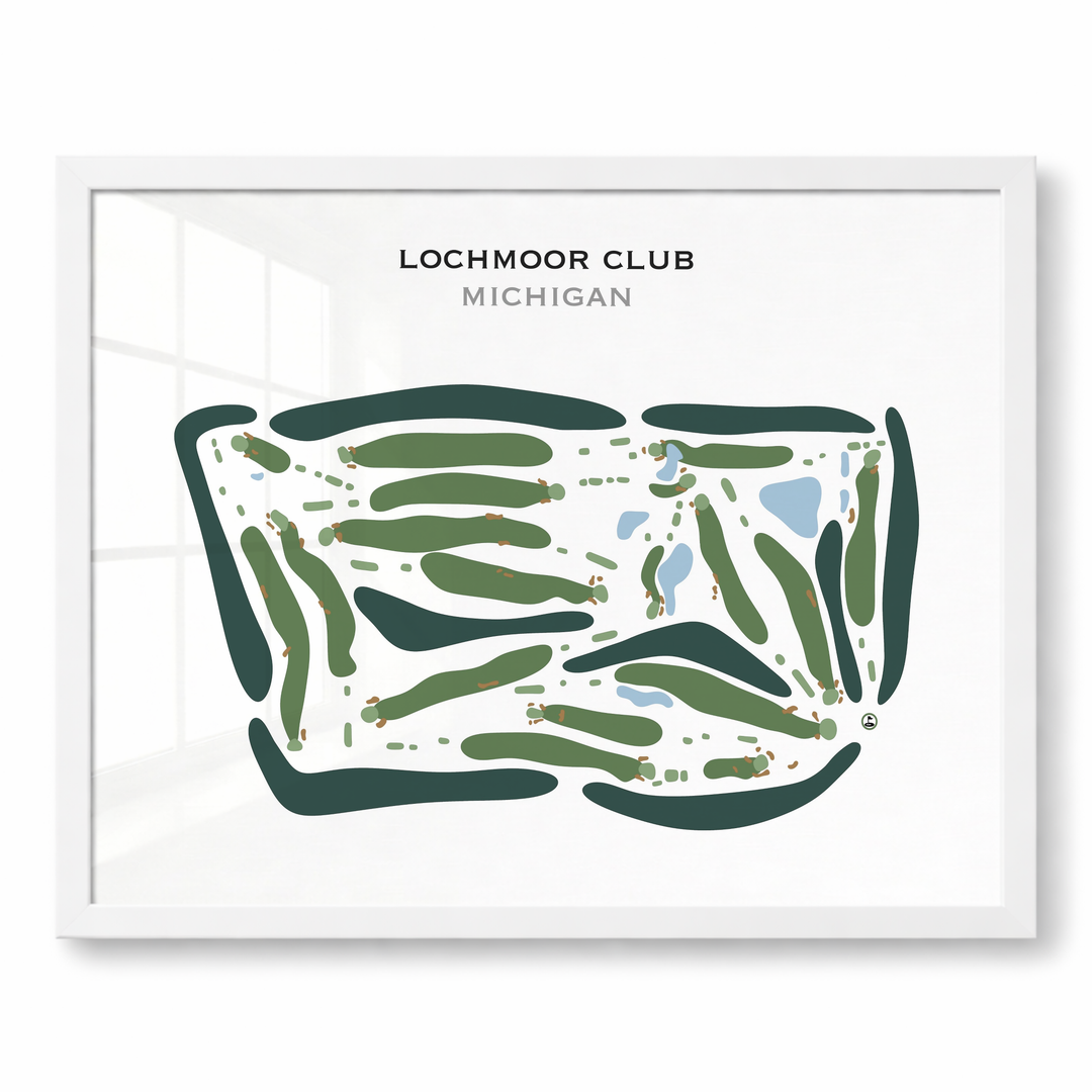 Lochmoor Club, Michigan - Printed Golf Courses
