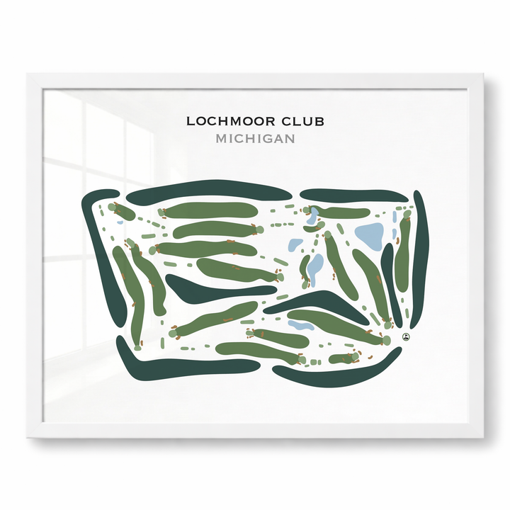 Lochmoor Club, Michigan - Printed Golf Courses