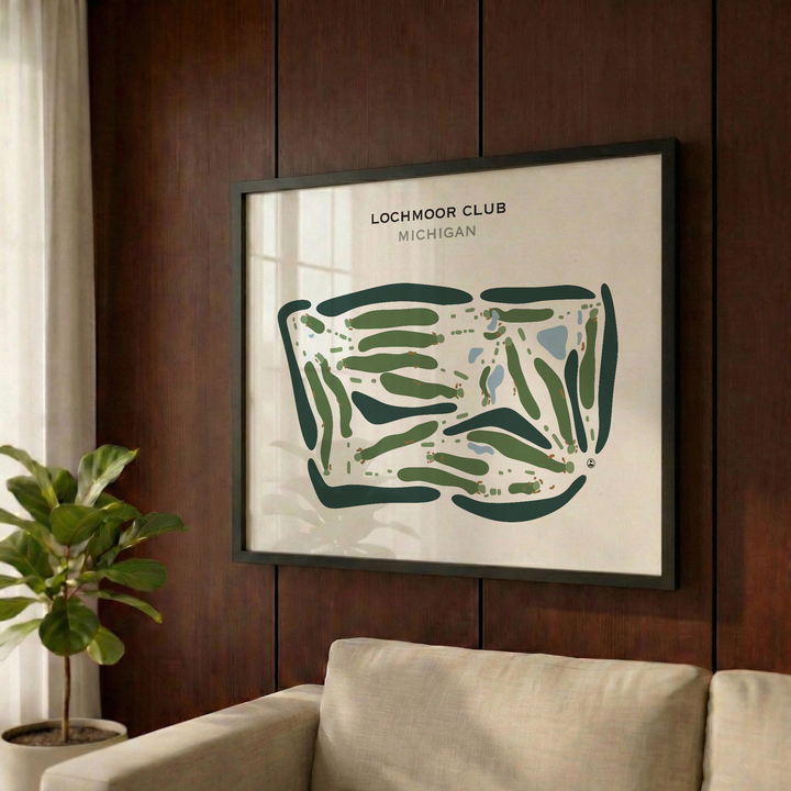 Lochmoor Club, Michigan - Printed Golf Courses