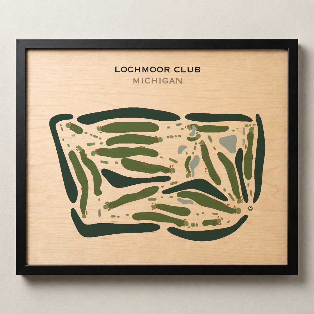Lochmoor Club, Michigan - Printed Golf Courses
