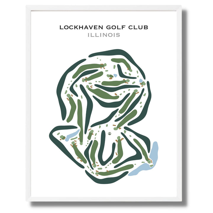 Lockhaven Golf Club, Illinois - Printed Golf Courses