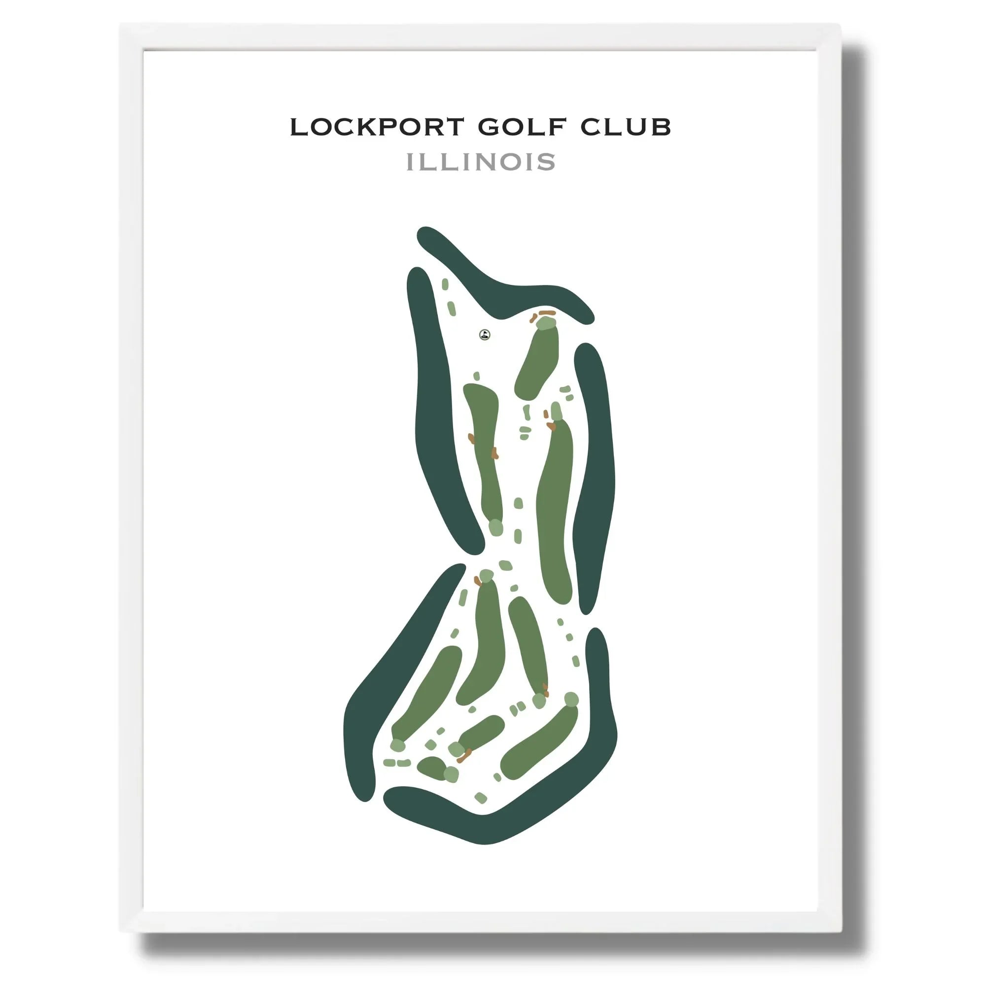 Buy the best printed golf course Lockport Golf Club Illinois Golf