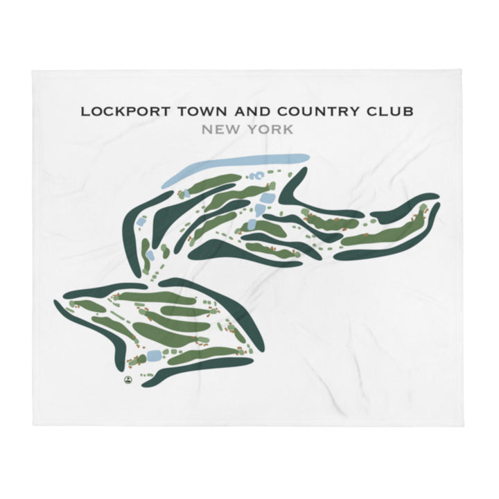 Lockport Town and Country Club, New York - Printed Golf Course