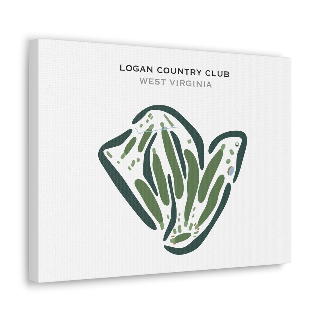 Logan Country Club, West Virginia - Printed Golf Courses