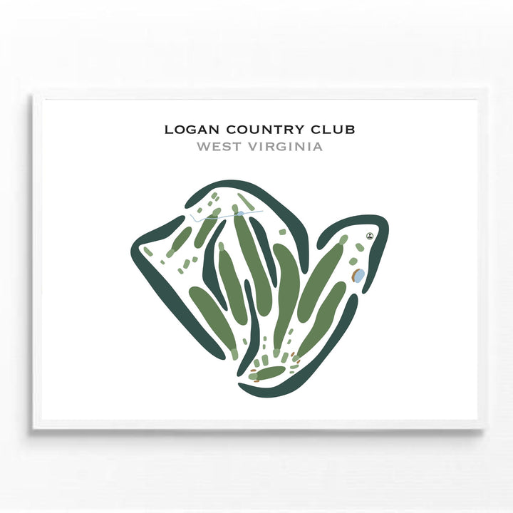 Logan Country Club, West Virginia - Printed Golf Courses