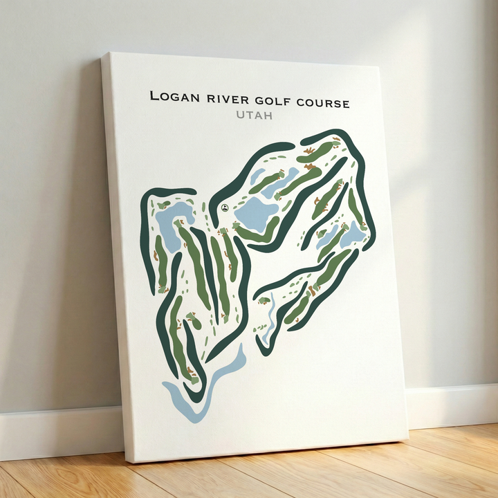 Logan River Golf Course, Logan Utah - Printed Golf Courses