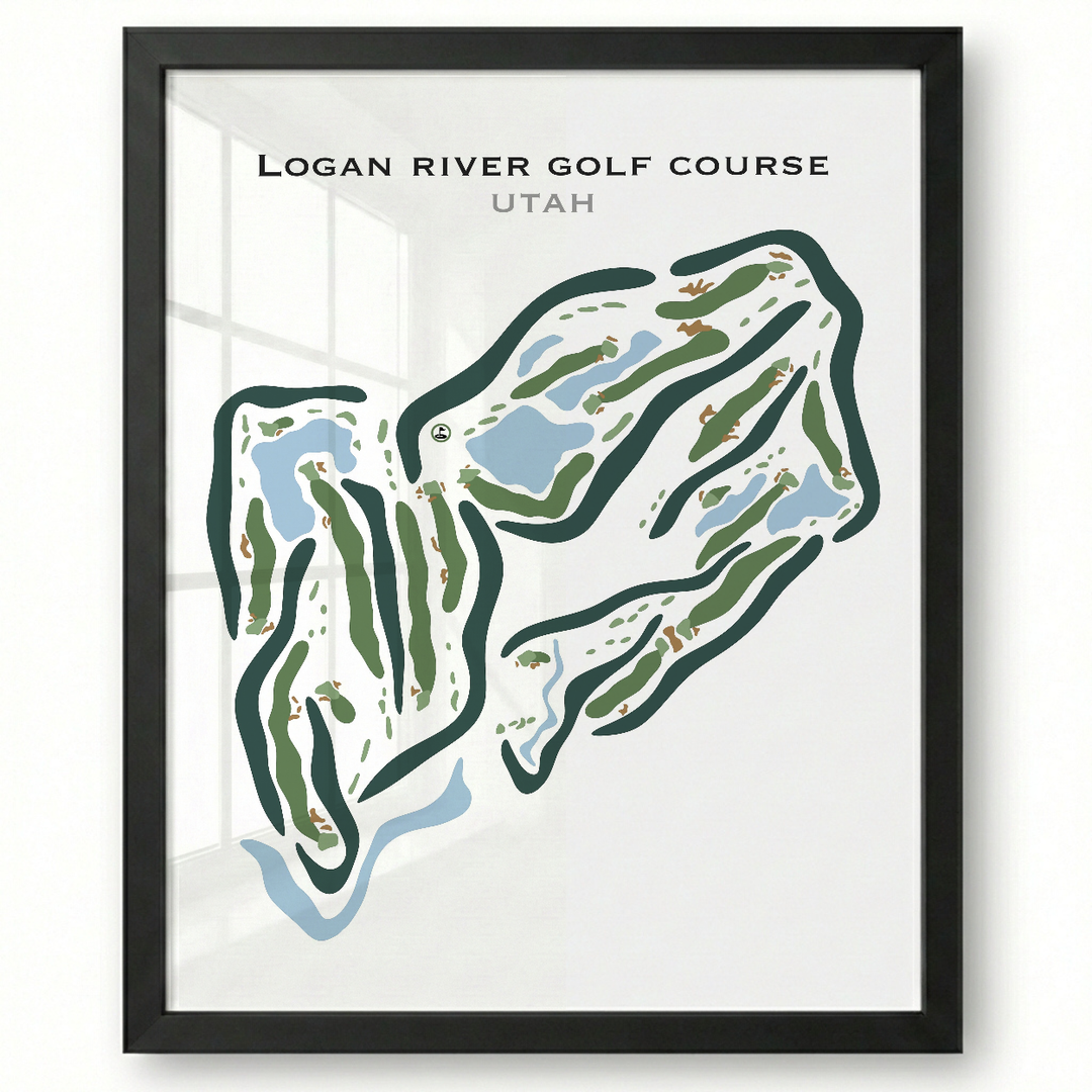 Logan River Golf Course, Logan Utah - Printed Golf Courses
