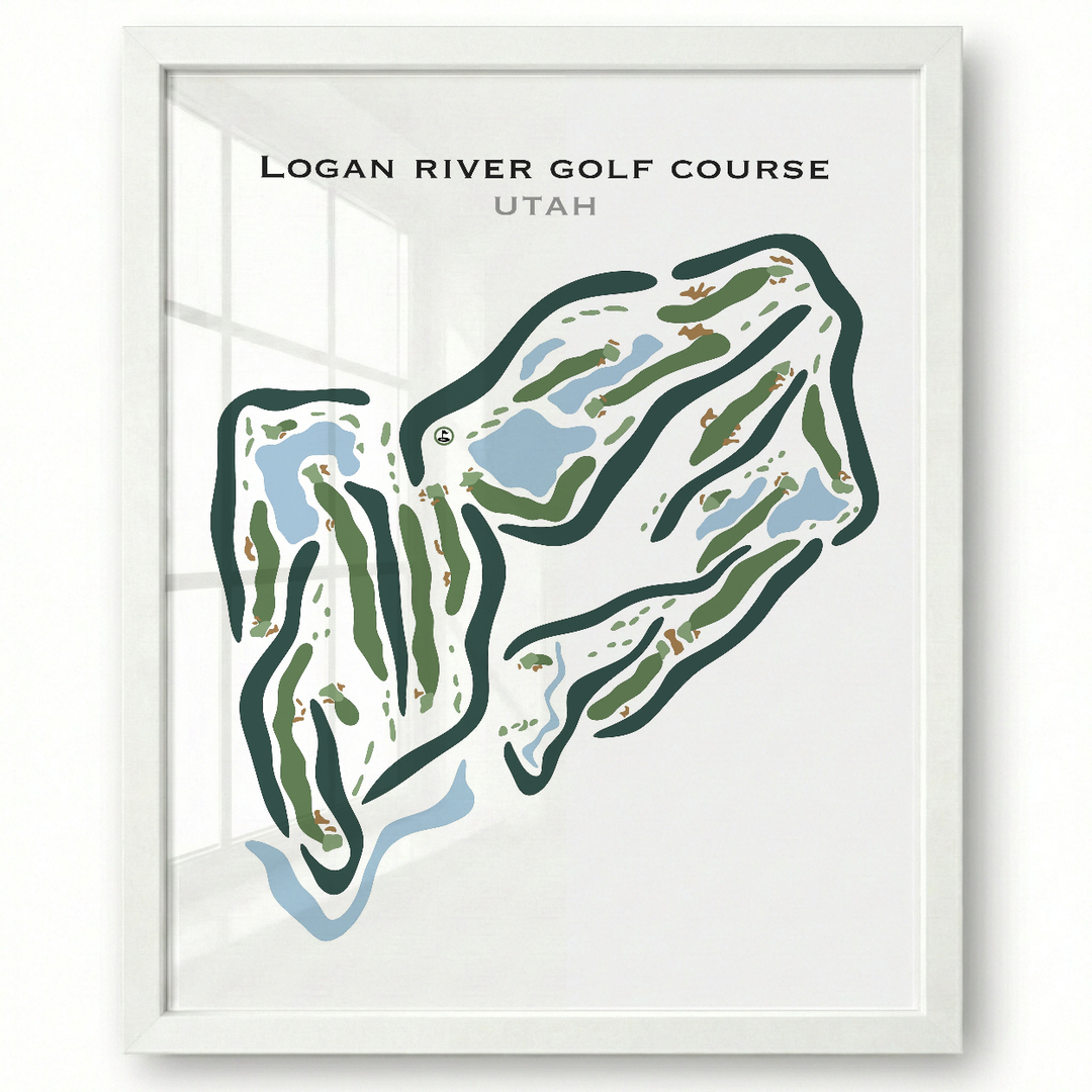 Logan River Golf Course, Logan Utah - Printed Golf Courses