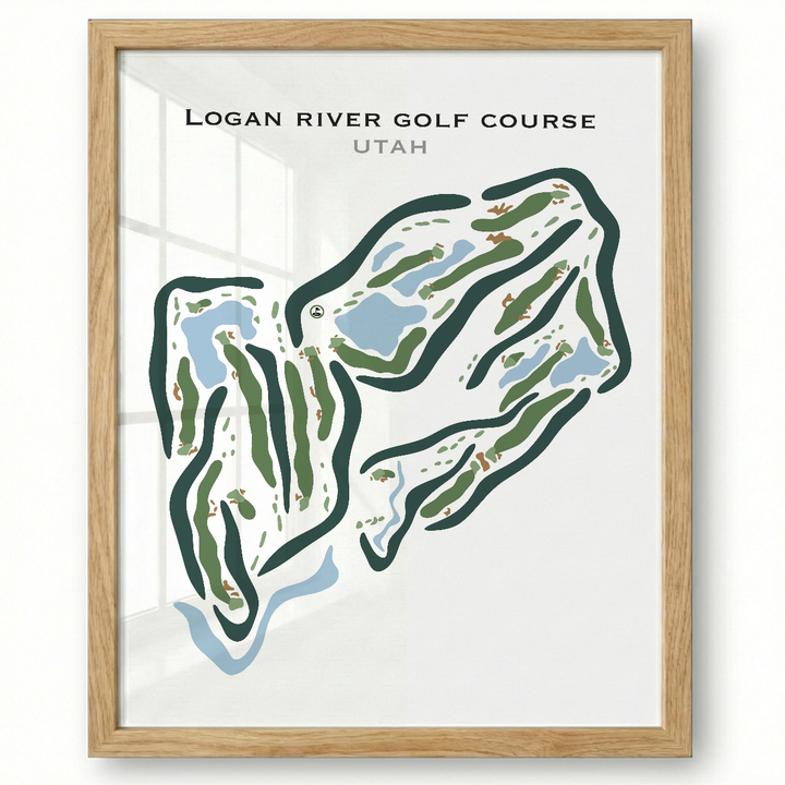 Logan River Golf Course, Logan Utah - Printed Golf Courses