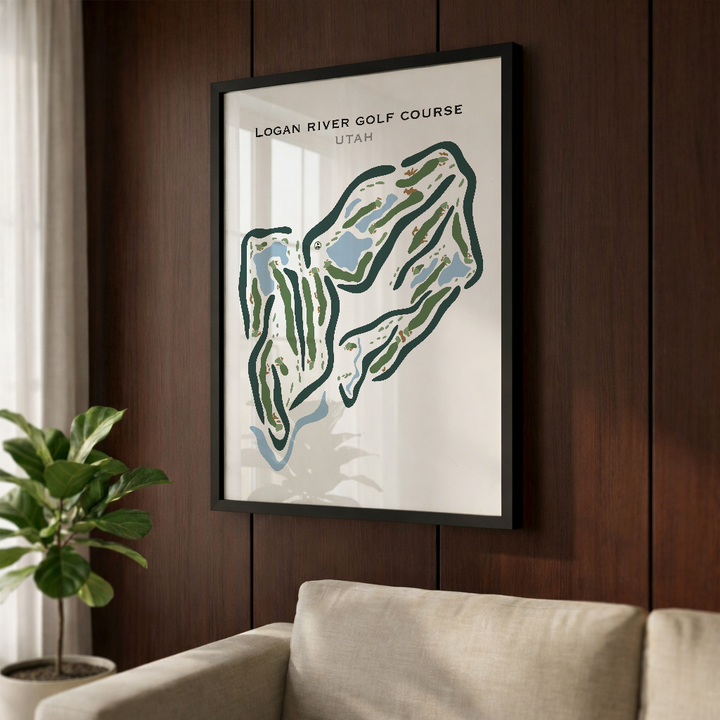 Logan River Golf Course, Logan Utah - Printed Golf Courses