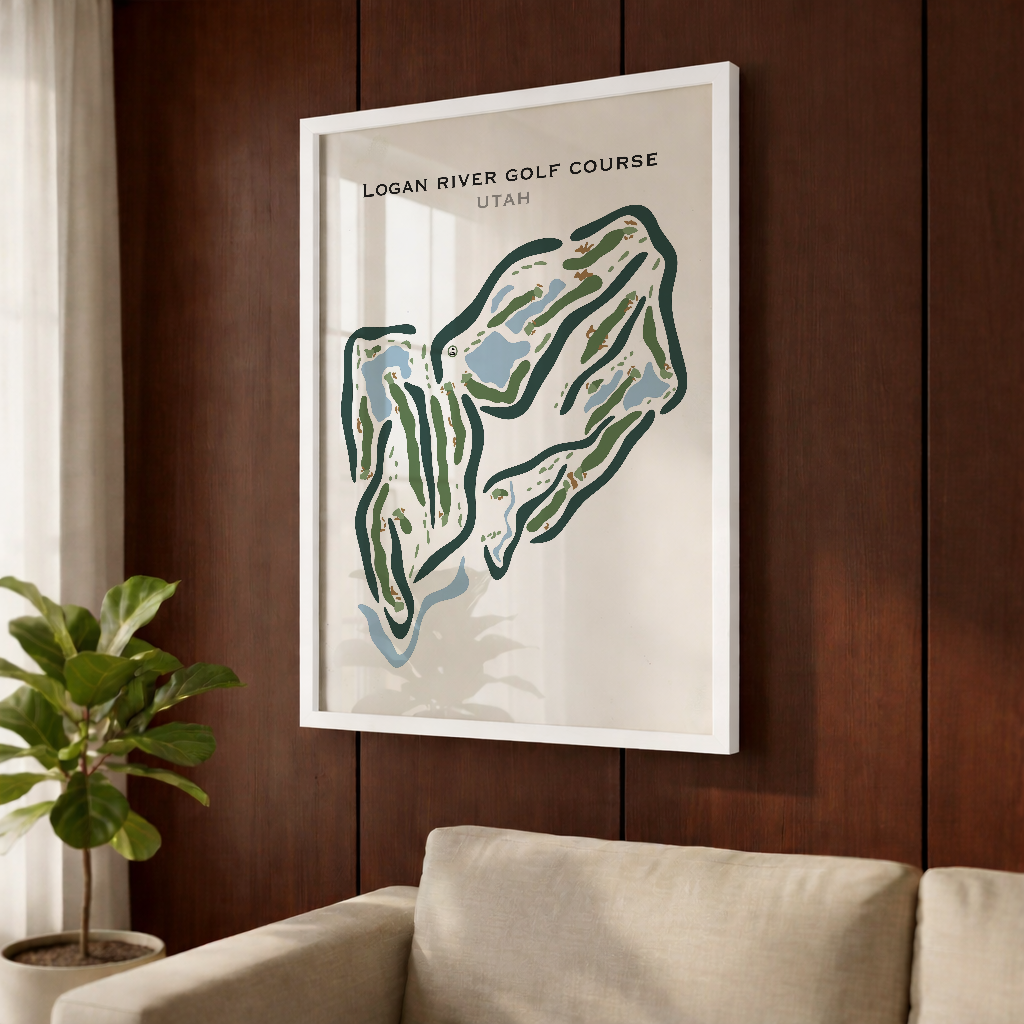 Logan River Golf Course, Logan Utah - Printed Golf Courses