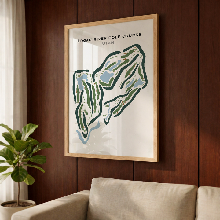 Logan River Golf Course, Logan Utah - Printed Golf Courses