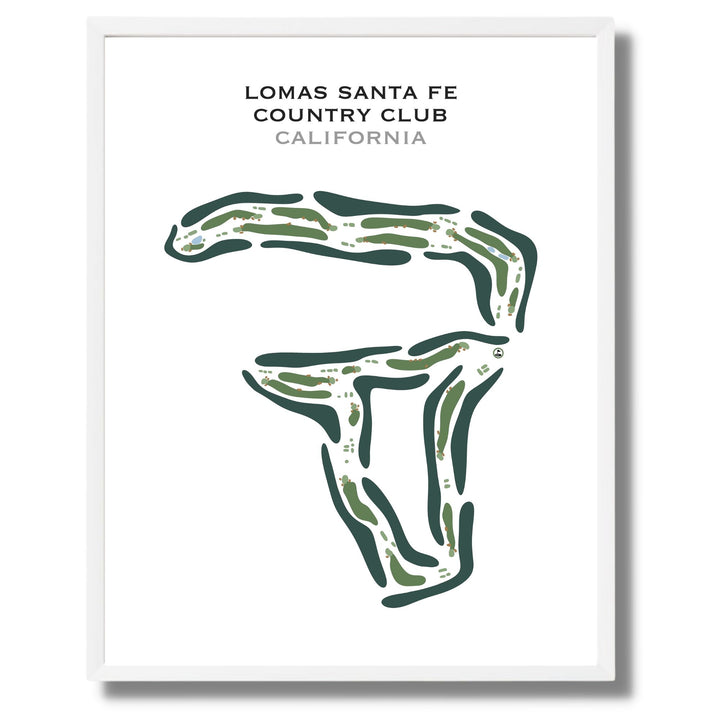 Lomas Santa Fe Country Club, California - Printed Golf Course