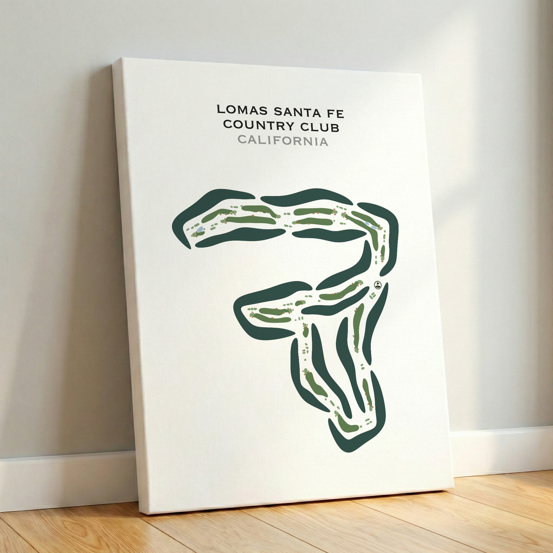 Lomas Santa Fe Country Club, California - Printed Golf Course