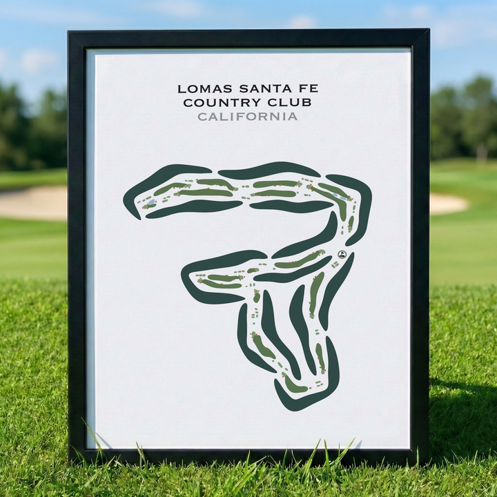 Lomas Santa Fe Country Club, California - Printed Golf Course
