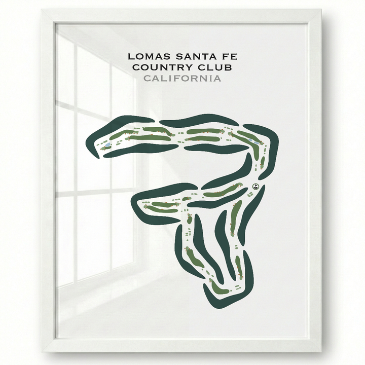 Lomas Santa Fe Country Club, California - Printed Golf Course